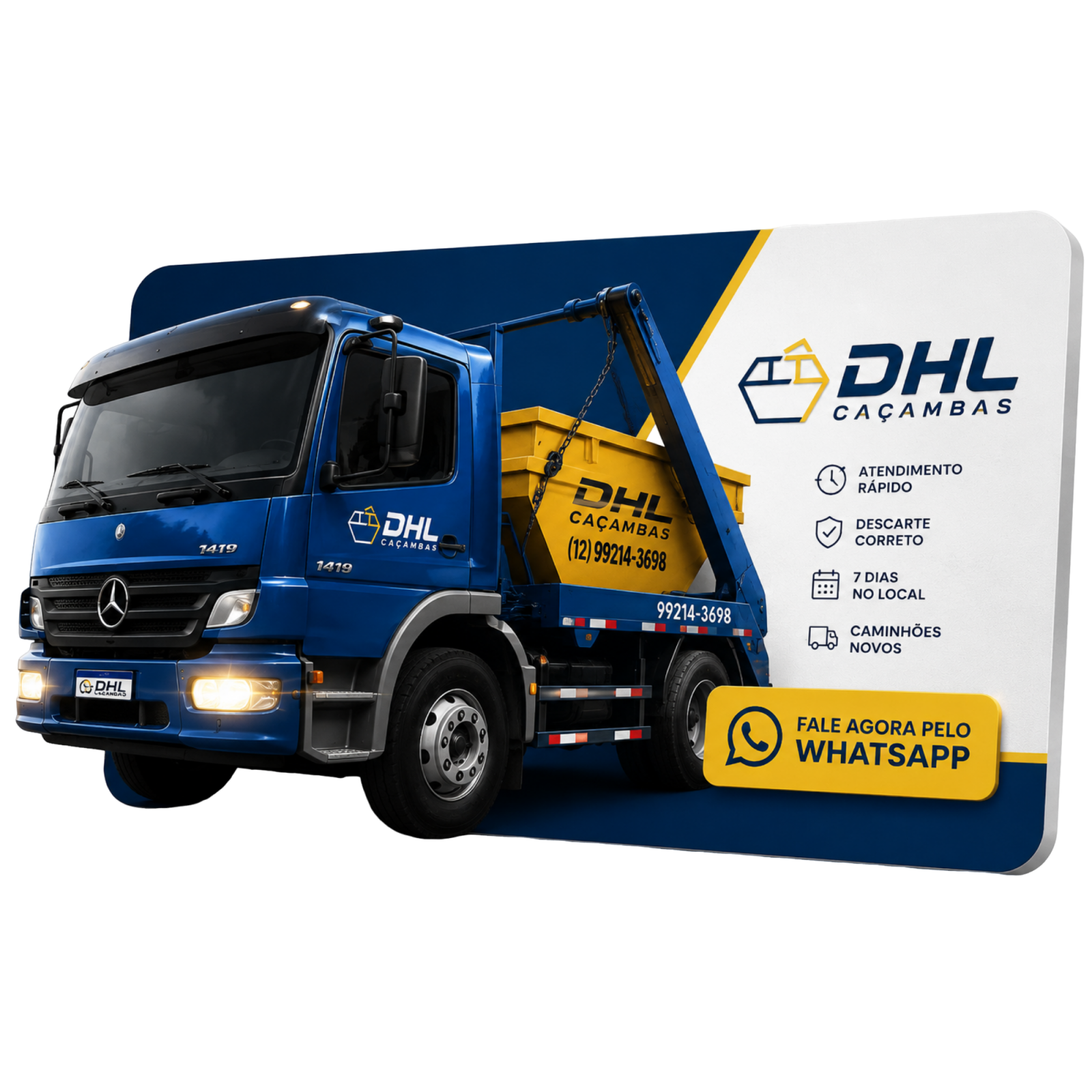 DHL Caçambas - Caminhão e caçamba em Jacareí